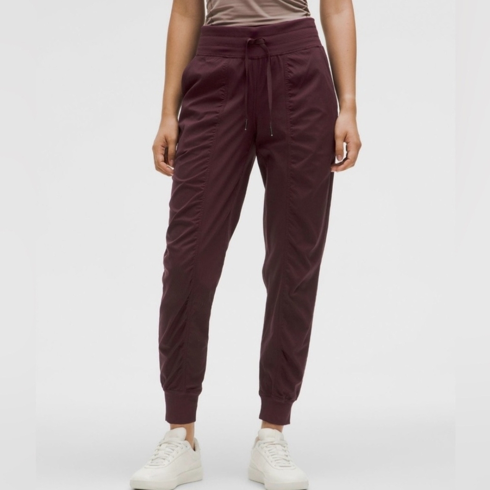 Lululemon Athletica Burgundy Track Pants